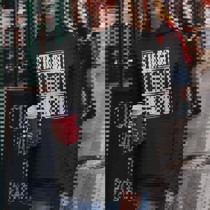 Straight Outta 1978 Womenintage 1978 Birth Of Birthday レディースパーカー 面白い贈り物