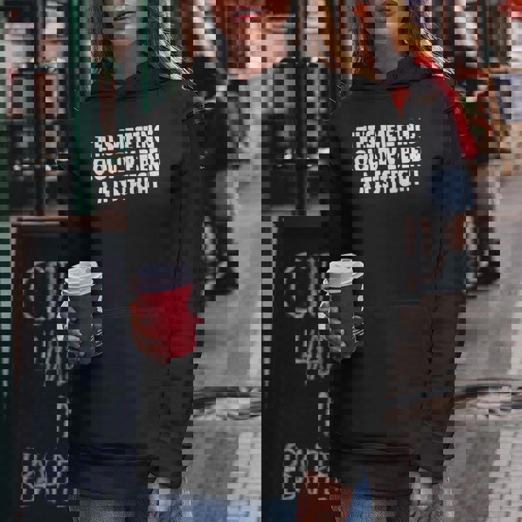 This Meeting Could've Been A Fistfight レディースパーカー 面白い贈り物