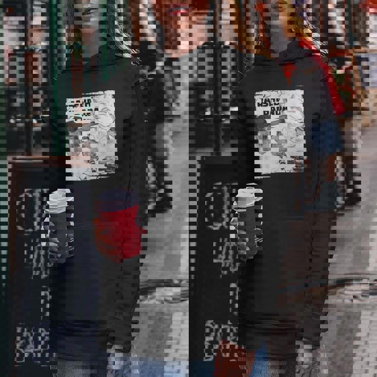 Trashed Panda Racoon Trend レディースパーカー 面白い贈り物