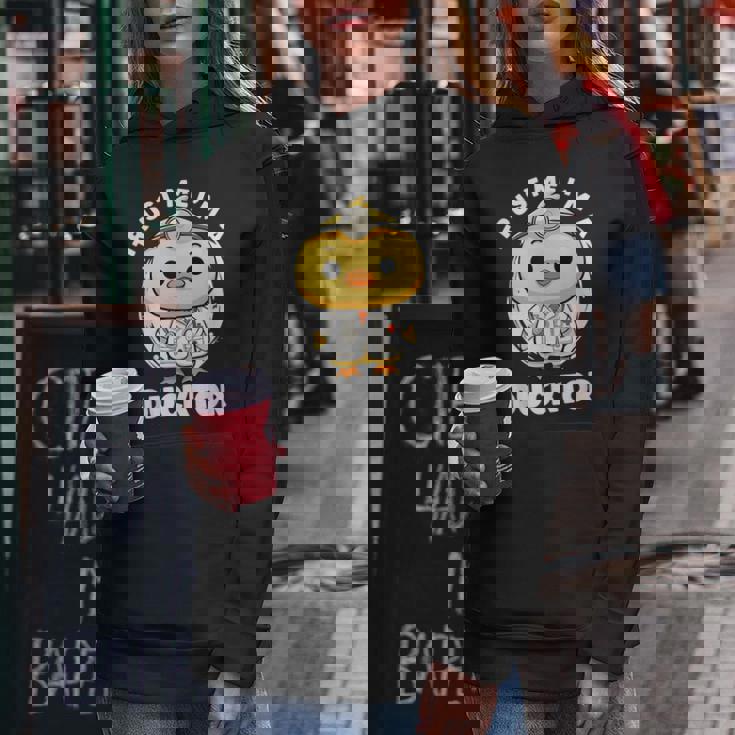 Trust Me I'm A Ducktor Duck Nurse 小児科医 レディースパーカー 面白い贈り物