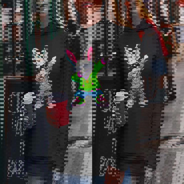 かわいい アニメ ダビングバニー ウサギ ハッピー イースター 男の子 女の子 キッズ レディースパーカー 面白い贈り物