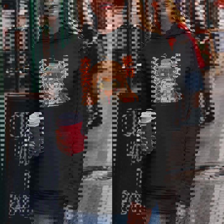 ひなビタスタンプ まり花01「絶対大丈夫だよっ！」 レディースパーカー 面白い贈り物