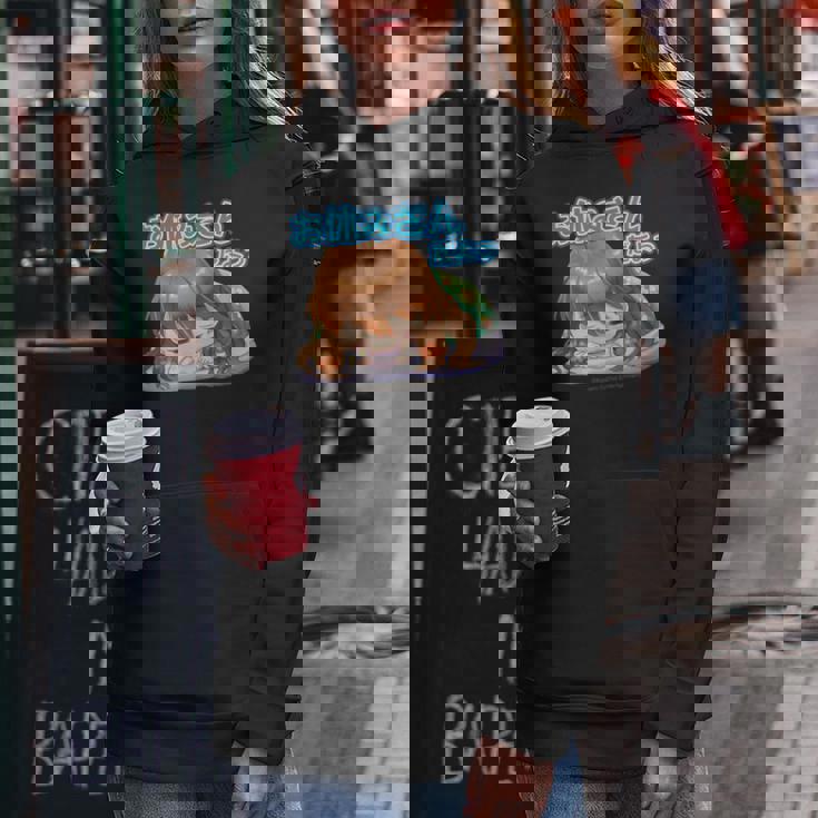 ひなビタスタンプ まり花04「お休みさんだよっ」 レディースパーカー 面白い贈り物