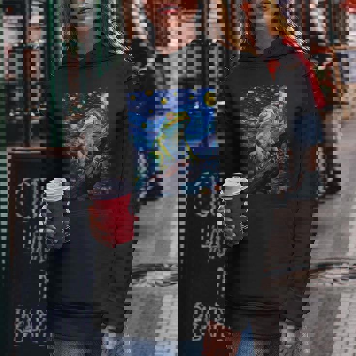 カエルキャッチャー 男の子 女の子 カエルハンター ゴッホ カエル レディースパーカー 面白い贈り物