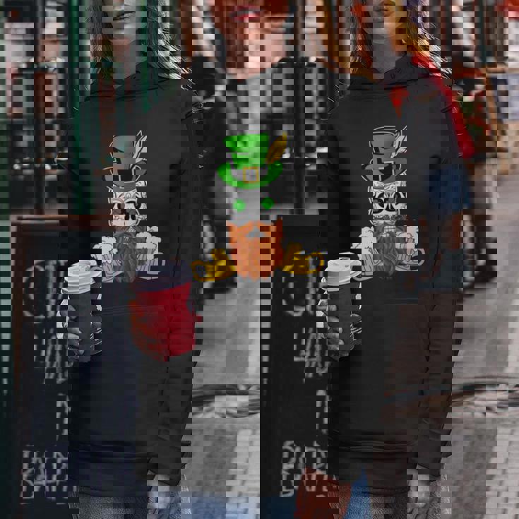 スカル 聖パトリックデー 洋服 ギフト 男性 女性 ビール 長袖tシャツ レディースパーカー 面白い贈り物