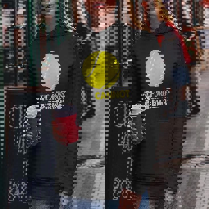 テニス ユーモア You Cannot Beerious ラケット スポーツ レディースパーカー 面白い贈り物