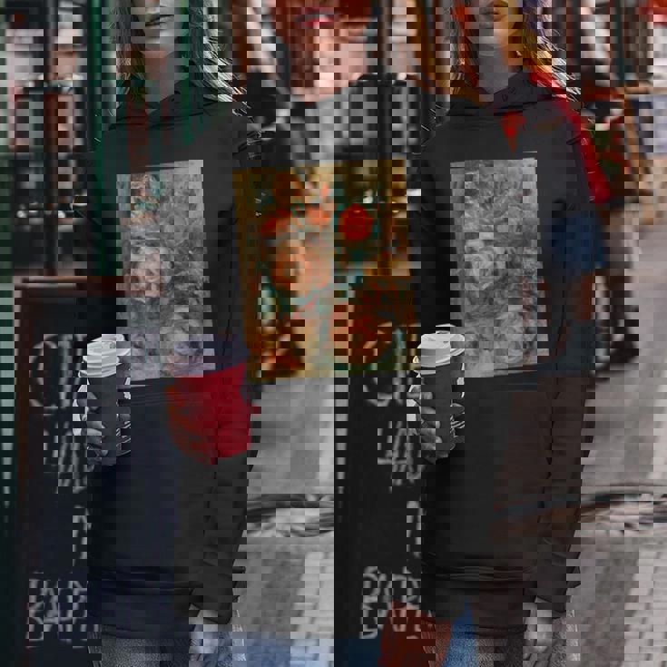 バラの花束 ルノワール 印象派 カラフル絵画 レディースパーカー 面白い贈り物