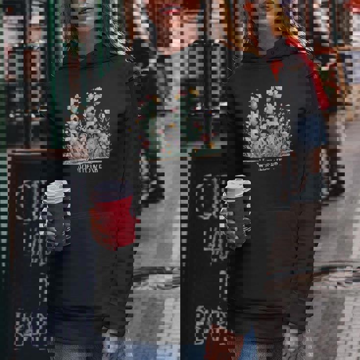 ワイルドフラワー ボヘミアン 砂漠の花 レディースパーカー 面白い贈り物