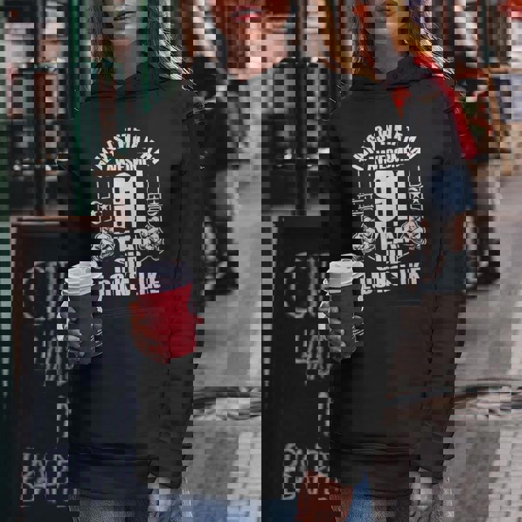 男性、女性、91歳の誕生日への91歳の誕生日プレゼント レディースパーカー 面白い贈り物