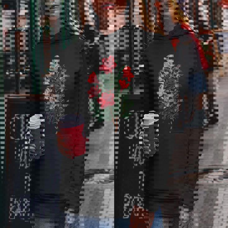 美しいツツジの花のイラストブルーム植物愛好家 長袖tシャツ レディースパーカー 面白い贈り物