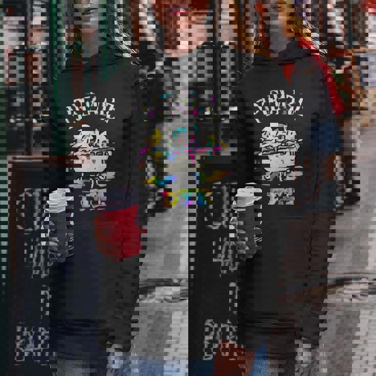 面白いイースターしゃれ。染める準備をする卵狩り。男性、女性、子供用。 レディースパーカー 面白い贈り物