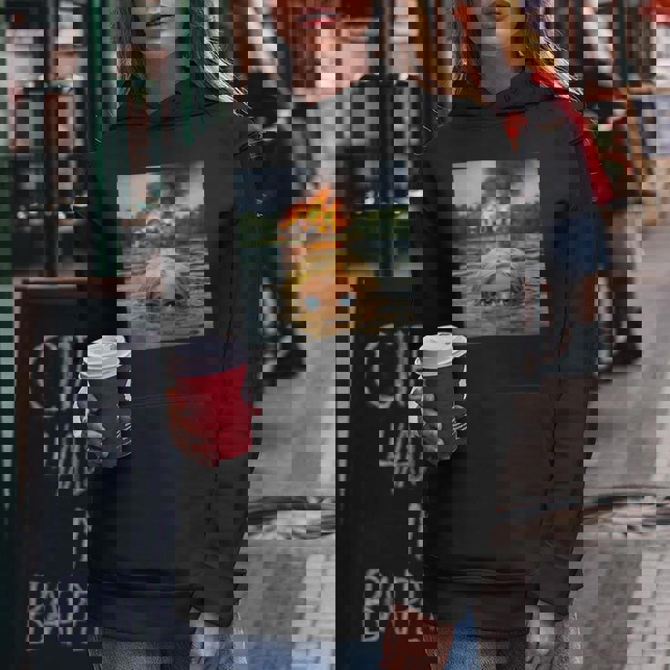 面白い人形の顔の服 ミーム 女性 男性 ヴィンテージ 水泳 レディースパーカー 面白い贈り物