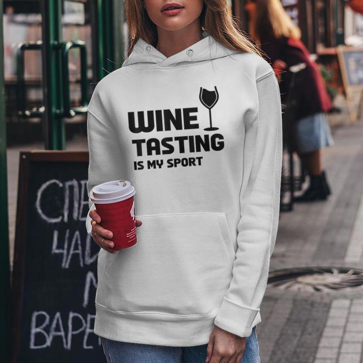 Wine Tasting Is Myport 面白いワインの名言 レディースパーカー 面白い贈り物
