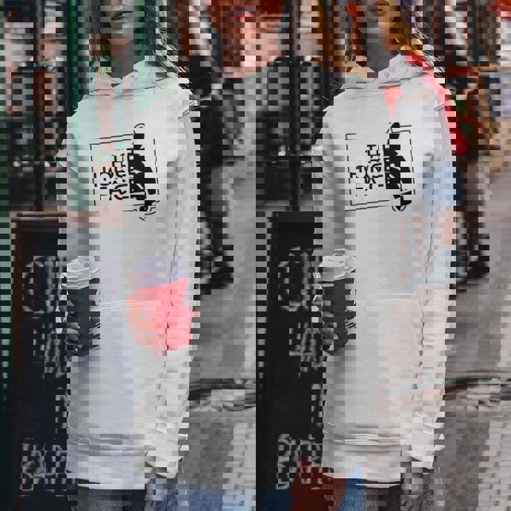 【バックプリント・背中側】ザ・ホース・フェイス The Horse Face 午年 馬 2026 パロディ レディースパーカー 面白い贈り物