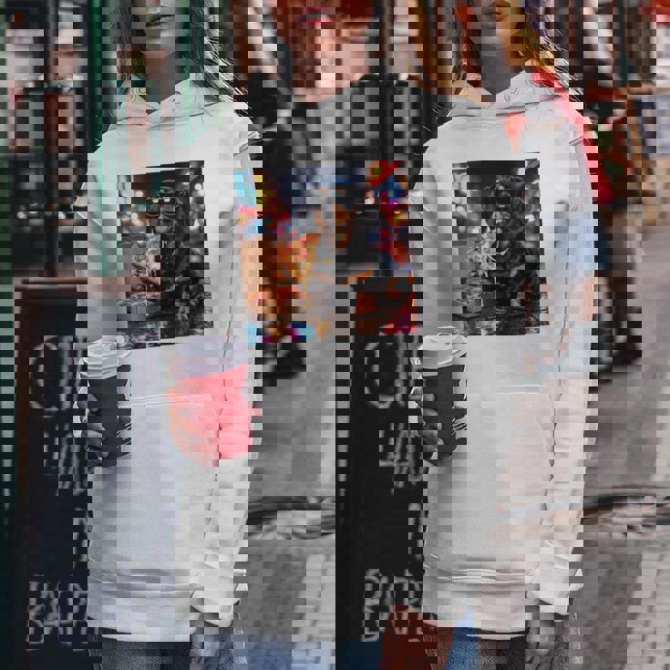 かわいい ダックスフンド 犬 ピザ 面白い 男の子 女の子 コスチューム 大人 ミーム レディースパーカー 面白い贈り物