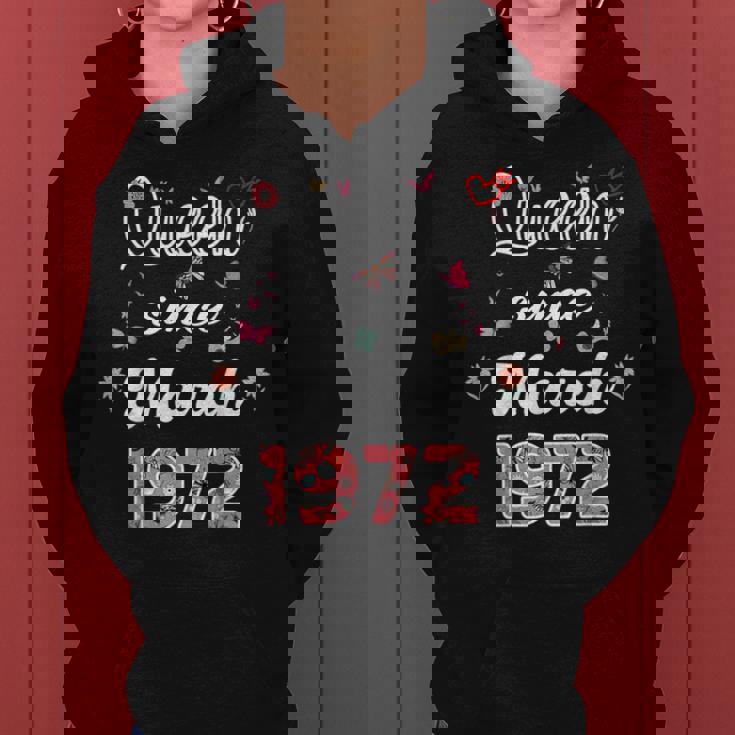 1972年3月より女王 花 1972年3月の誕生日 レディースパーカー