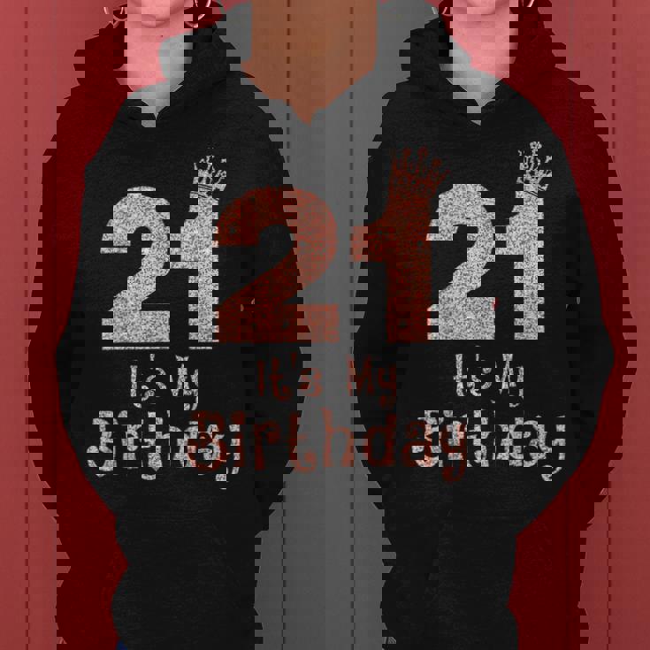 21 It's My Birthday 21歳 Happy 21歳の誕生日 女の子 レディースパーカー