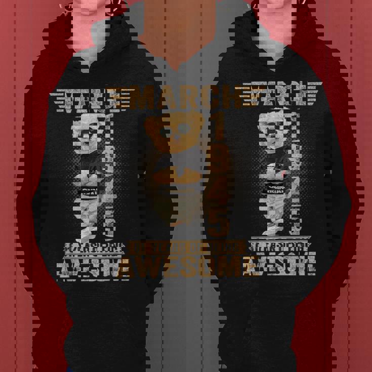 3月 81歳の誕生日 男性 女性 1945年 素晴らしいテディベア レディースパーカー