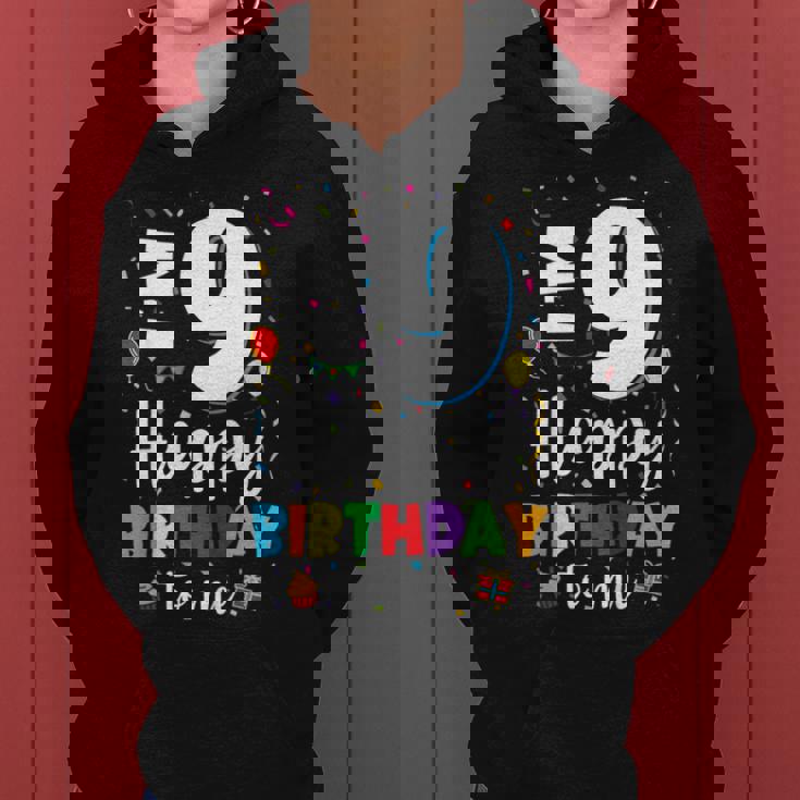 9歳 誕生日 ハッピーバースデー 9歳 男の子 女の子 9歳 レディースパーカー