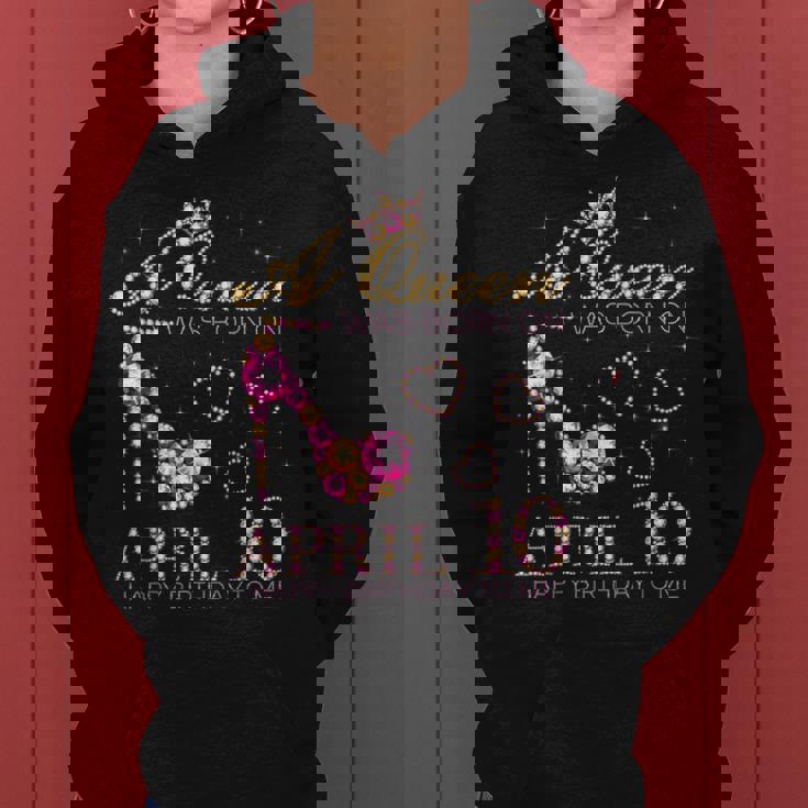 A Queen Was Born On April 10 Happy Birthday To Me 4月10日 レディースパーカー