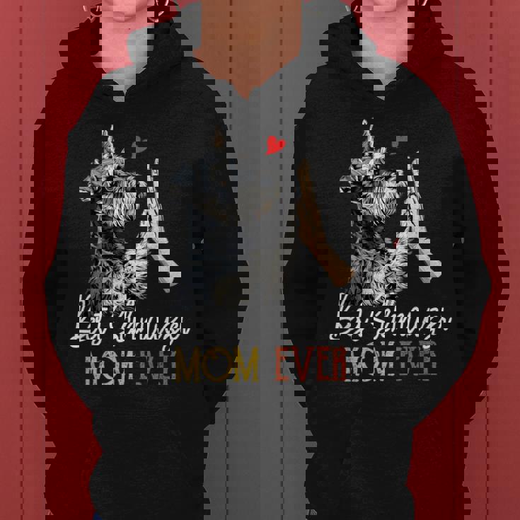 Bestchnauzer Mom Ever Dog Mama 母の日 レディースパーカー