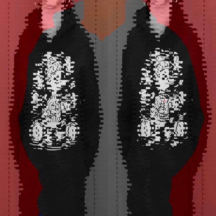 Cozyeason Duck かわいい 秋 パンプキン スパイス 秋 コーヒー 長袖tシャツ レディースパーカー