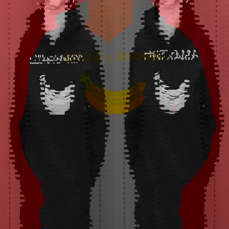 Dolce And Banana ファニーキュートグラフィックデザインバナナtシャツ レディースパーカー