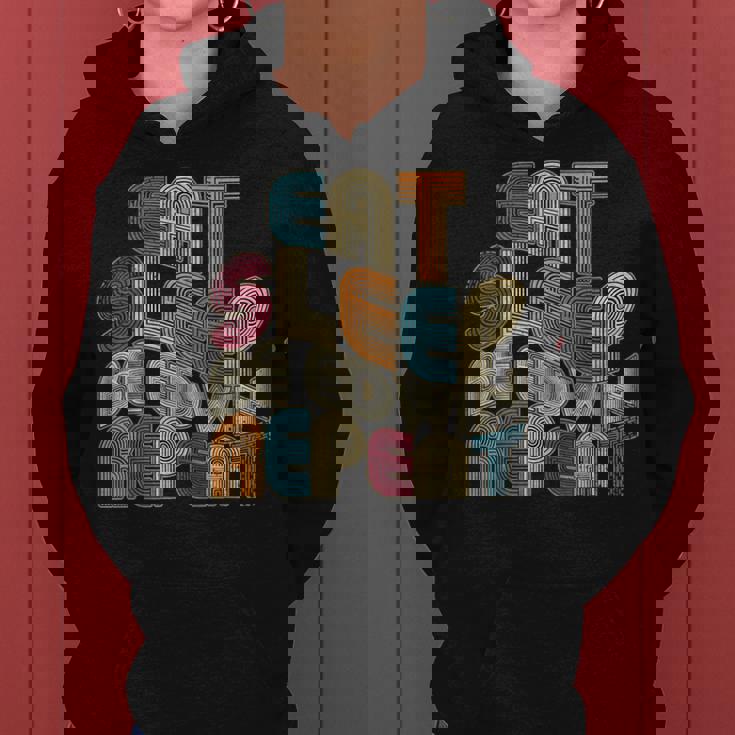 Eatleep Be Edwin Repeat Groovy Retro Edwin レディースパーカー