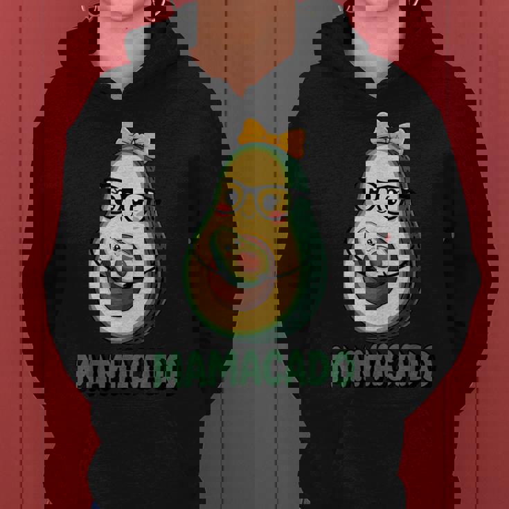 Mamacado Pregnant Avocado Mom Pun レディースパーカー