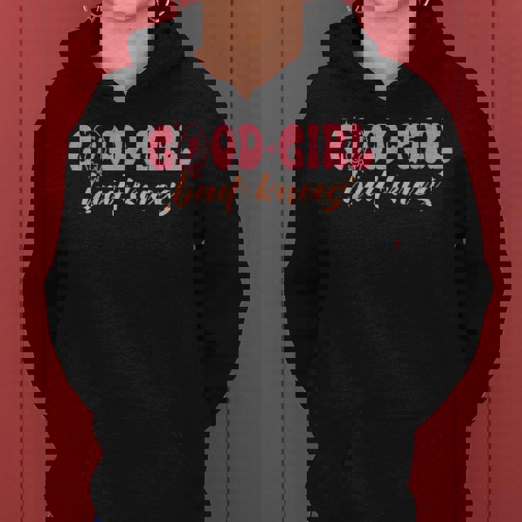 Good Girl Bad Knees 面白い 関係 膝の問題 ジョーク レディースパーカー