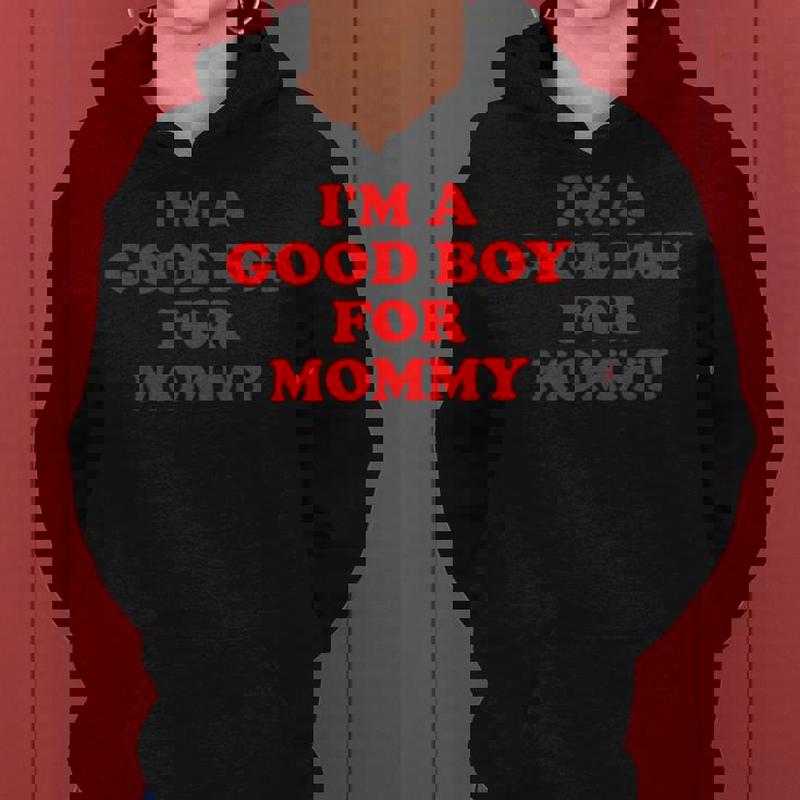 I'm A Good Boy For Mommy 面白い引用 レディースパーカー