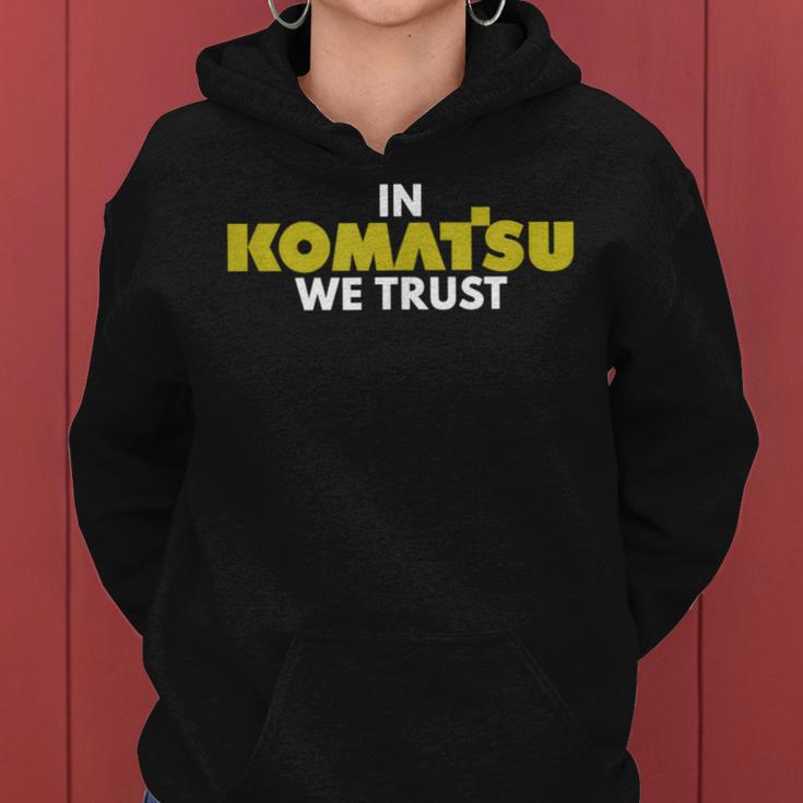 In Komatsu We Trust Dozer ブルドーザー キルドーザー トリビュート レディースパーカー