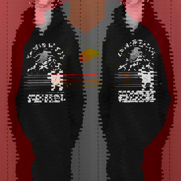 Life Better マルチーズ ビンテージ Dog Mom Dad レディースパーカー