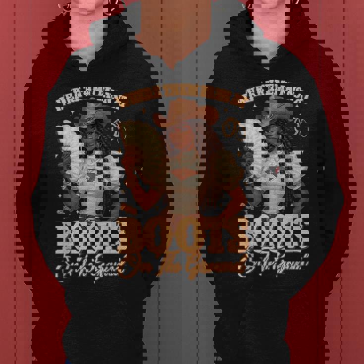 Melanin Cowgirl Swag History Africa Melanin Juneteenth Women's Hoodie