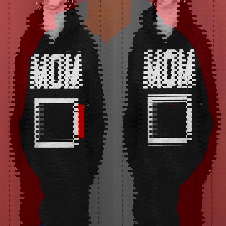 Mom Battery Low Mother Family Mama Mommy Mom レディースパーカー