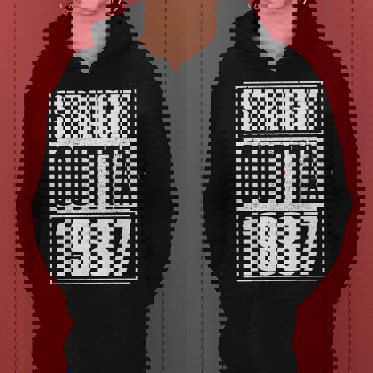 Straight Outta 1987 Womenintage 1987 Birth Of Birthday レディースパーカー