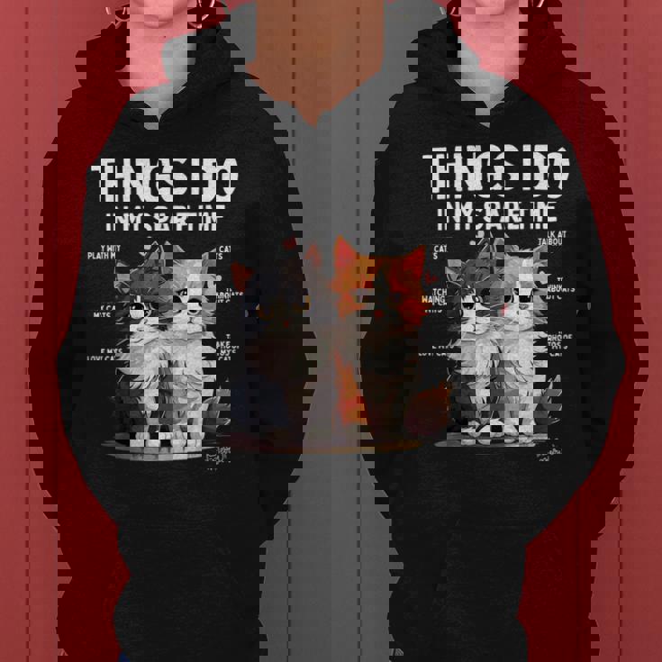 Things I Do In Mypare Time Cat Lover Men レディースパーカー