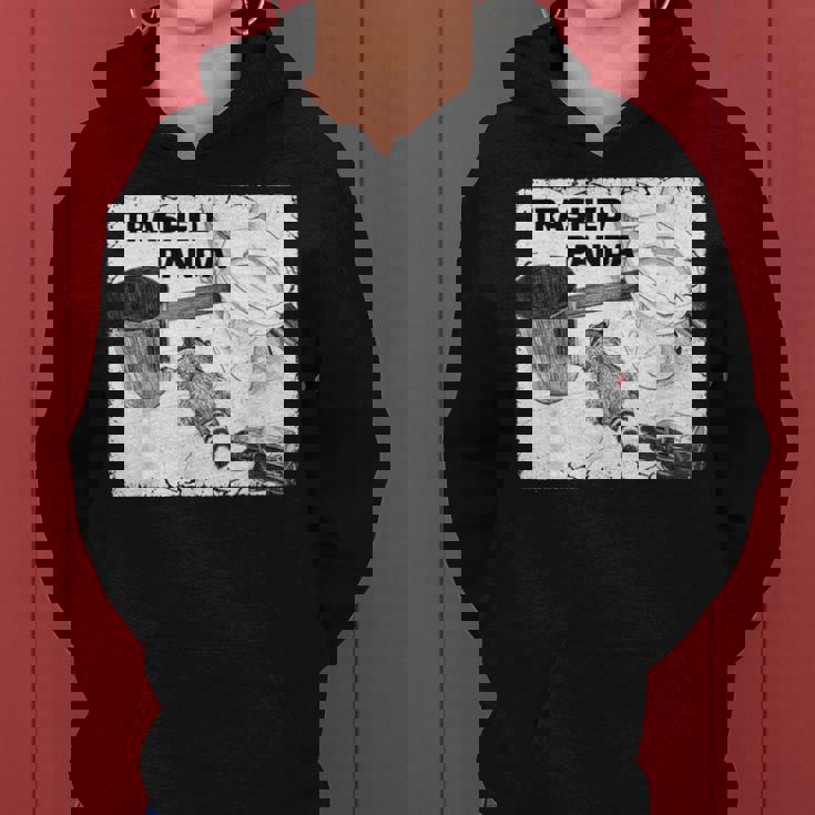 Trashed Panda Racoon Trend レディースパーカー