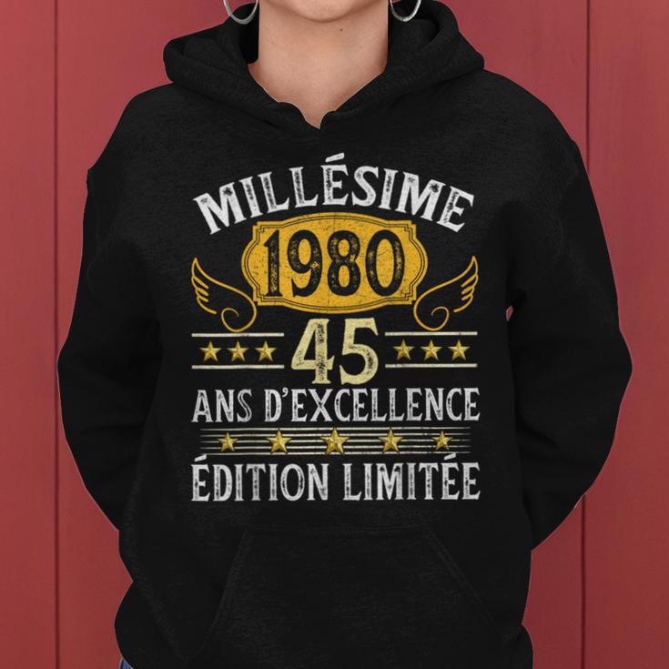 Vintage 1980 45 Ans Anniversaire Homme Millésime 1980 Sweat à capuche ...