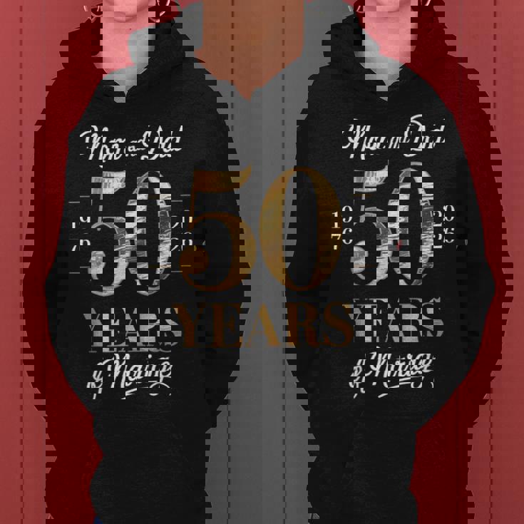 お父さんとお母さんの結婚 50 周年記念 1976 年から 2026 年まで レディースパーカー