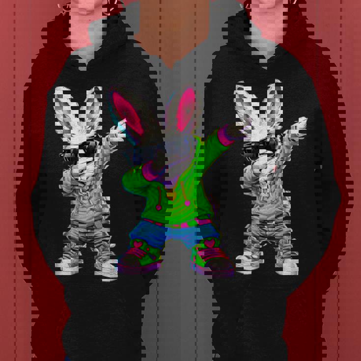 かわいい アニメ ダビングバニー ウサギ ハッピー イースター 男の子 女の子 キッズ レディースパーカー