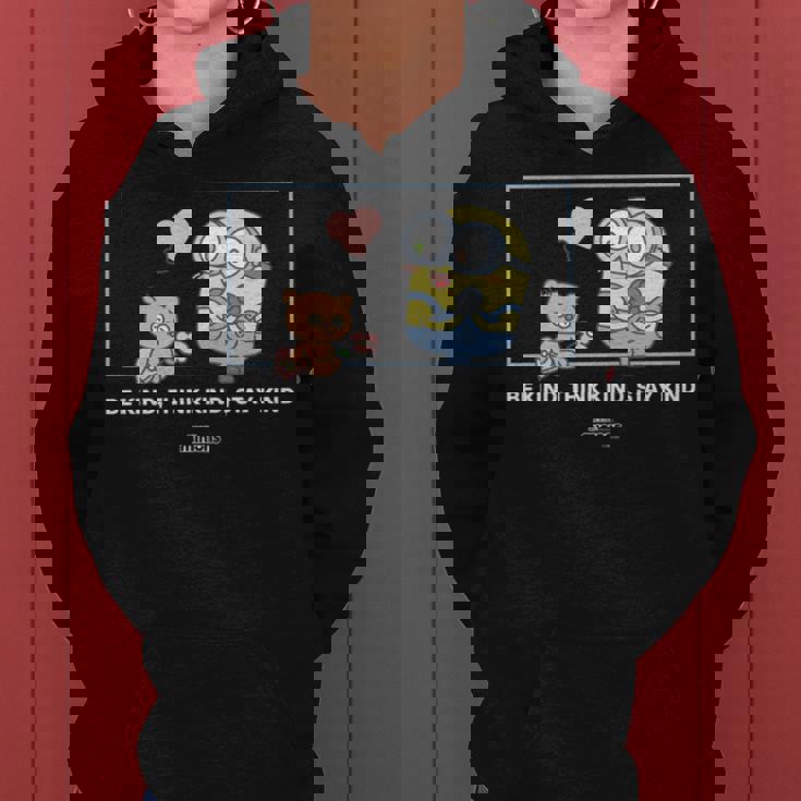 ミニオンズ ボブ&ティム Be Kind Think Kindtay Kind 長袖tシャツ レディースパーカー