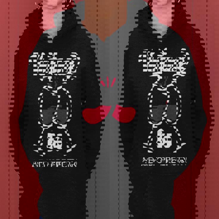 傘寿祝い ワイン好き 酒好き 父 母 男性 女性 80歳お祝いintage Aged To Perfection レディースパーカー