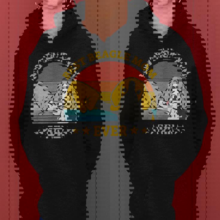 史上最高のビーグルママ ヴィンテージレトロデザイン 子犬犬のお母さん ビーグル犬のオーナーギフトのアイデア Mom レディースパーカー