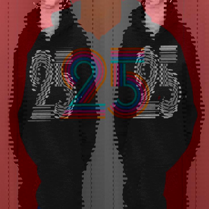 数字 25 25周年 男性 女性 25歳の誕生日 レディースパーカー