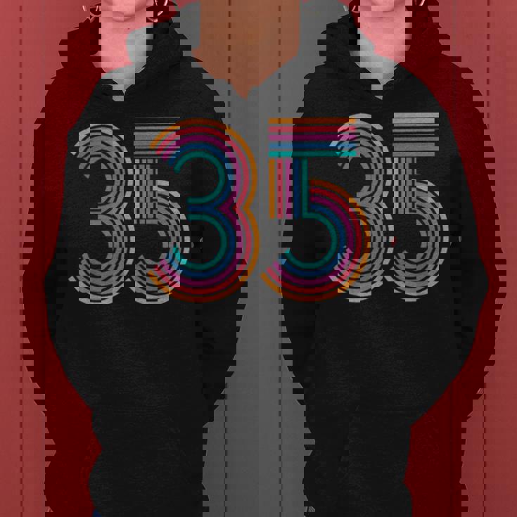 数字 35 35周年 男性 女性 35歳の誕生日 レディースパーカー