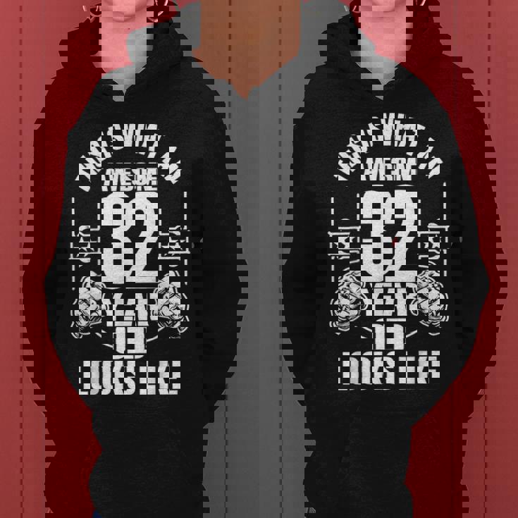 男性、女性、32歳の誕生日への32歳の誕生日プレゼント レディースパーカー