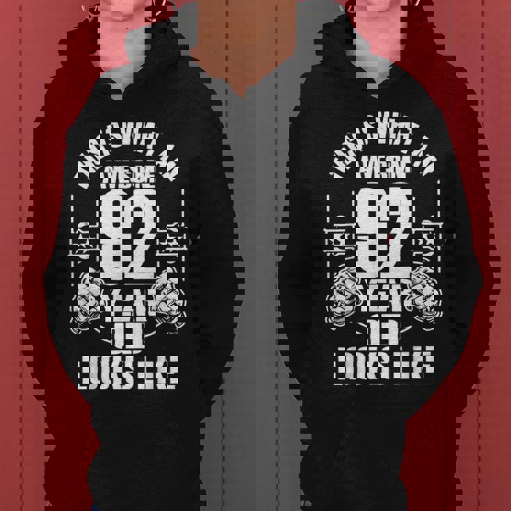 男性、女性、92歳の誕生日への92歳の誕生日プレゼント レディースパーカー