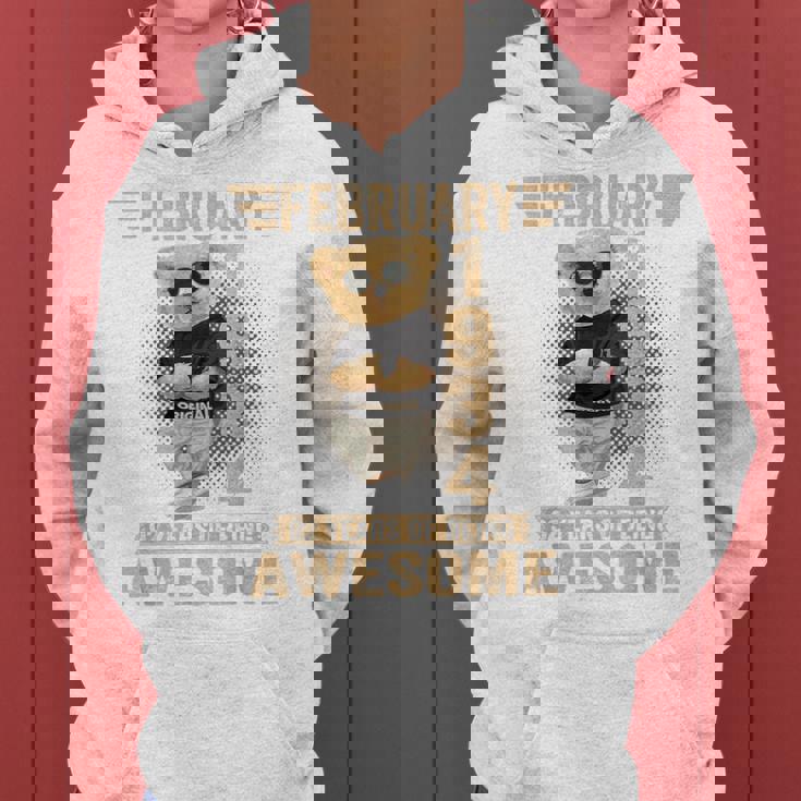 2月 92歳の誕生日 男性 女性 1934年 素晴らしいテディベア レディースパーカー