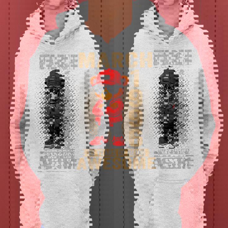 3月30日 誕生日 男性 女性 1996年 素晴らしいテディベア レディースパーカー